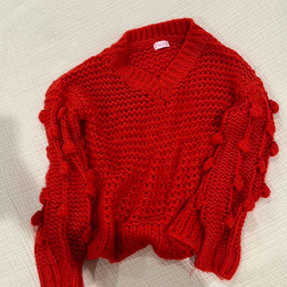 Pink Lily oversized sweater.